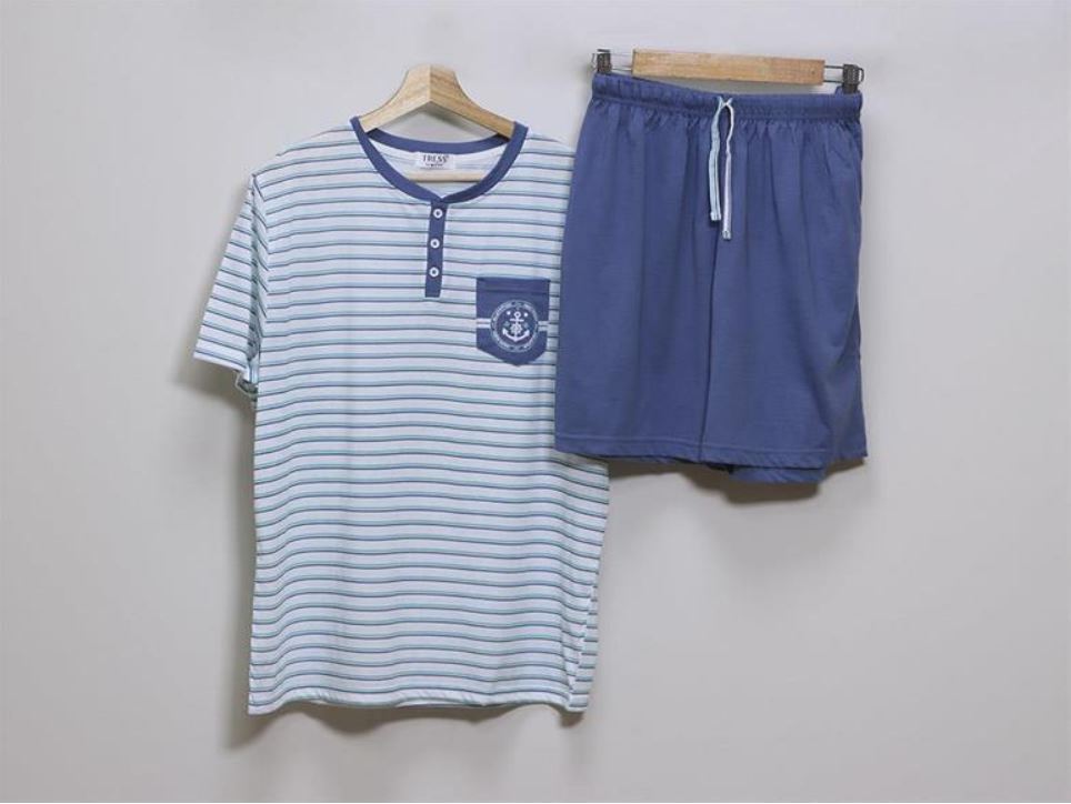 Pijama Hombre Ancla Azul